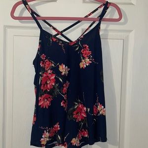 Paper moon floral tank
